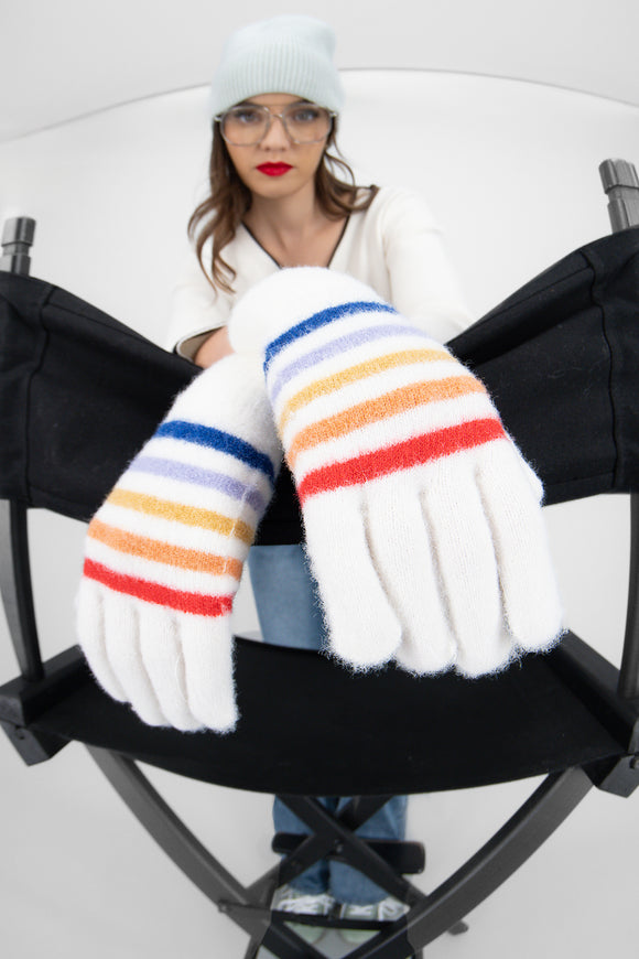 Guantes lineas multicolor