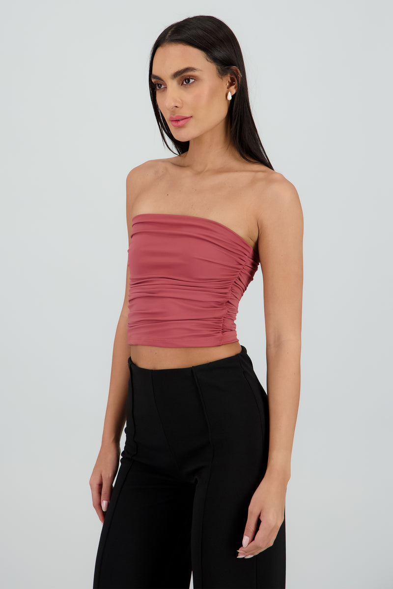 Top Tubo Strapless Rib main image 1