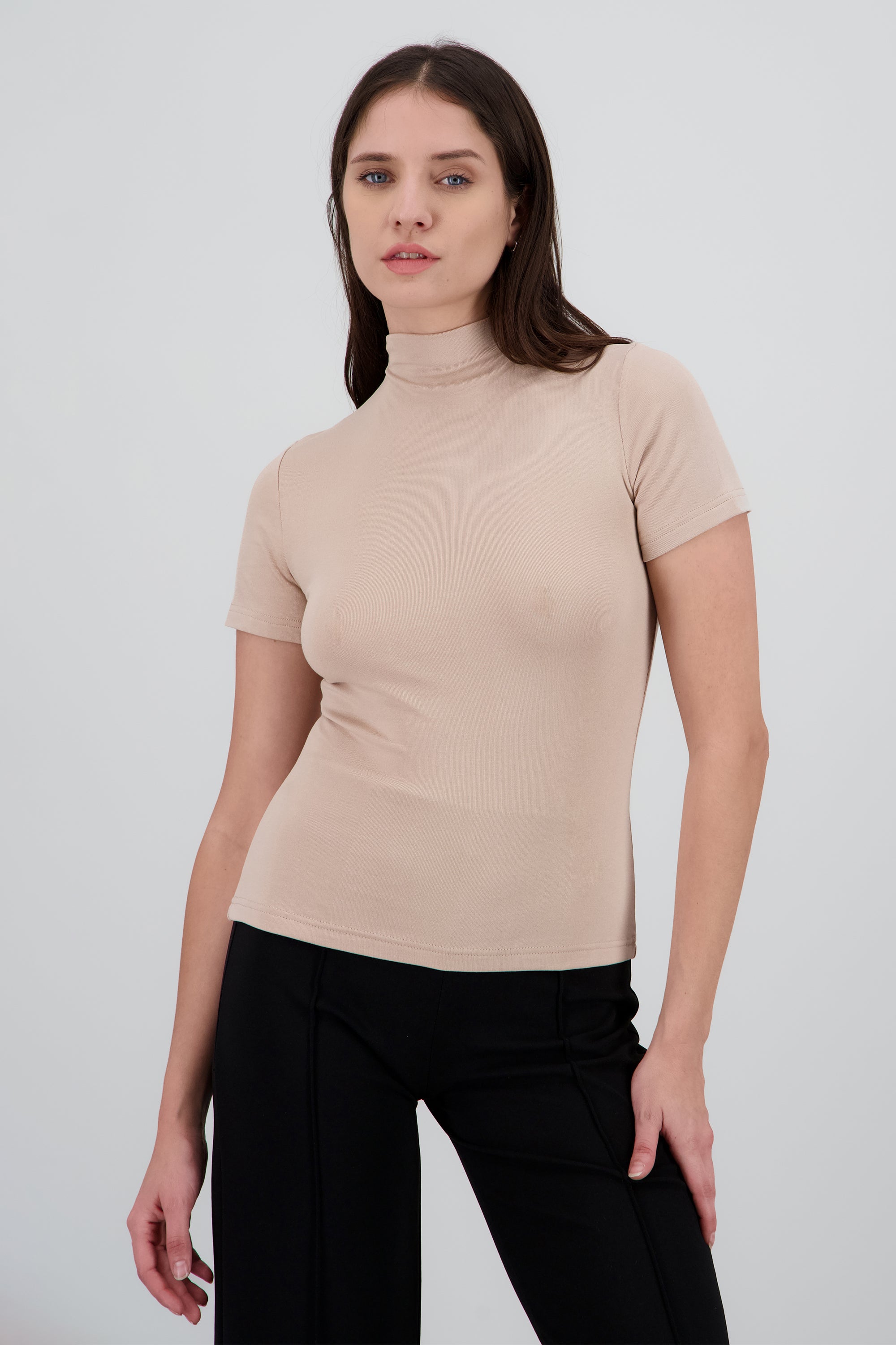 Verdusa Blusa Elegante De Satén Con Cuello Barco Y Mangas Enrollables Para Mujer, Rosa Encendido