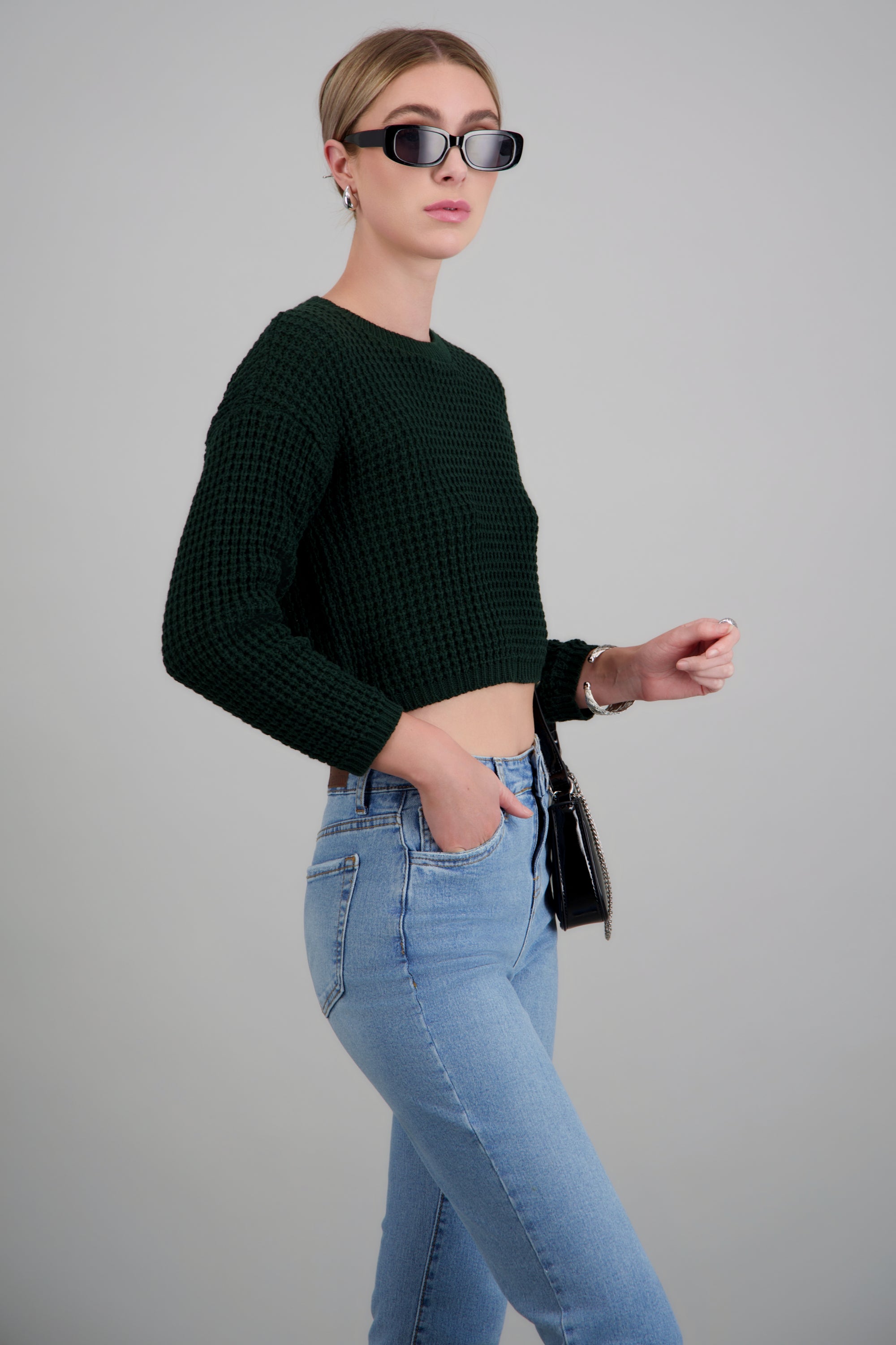 Suéter tejido corto JADE