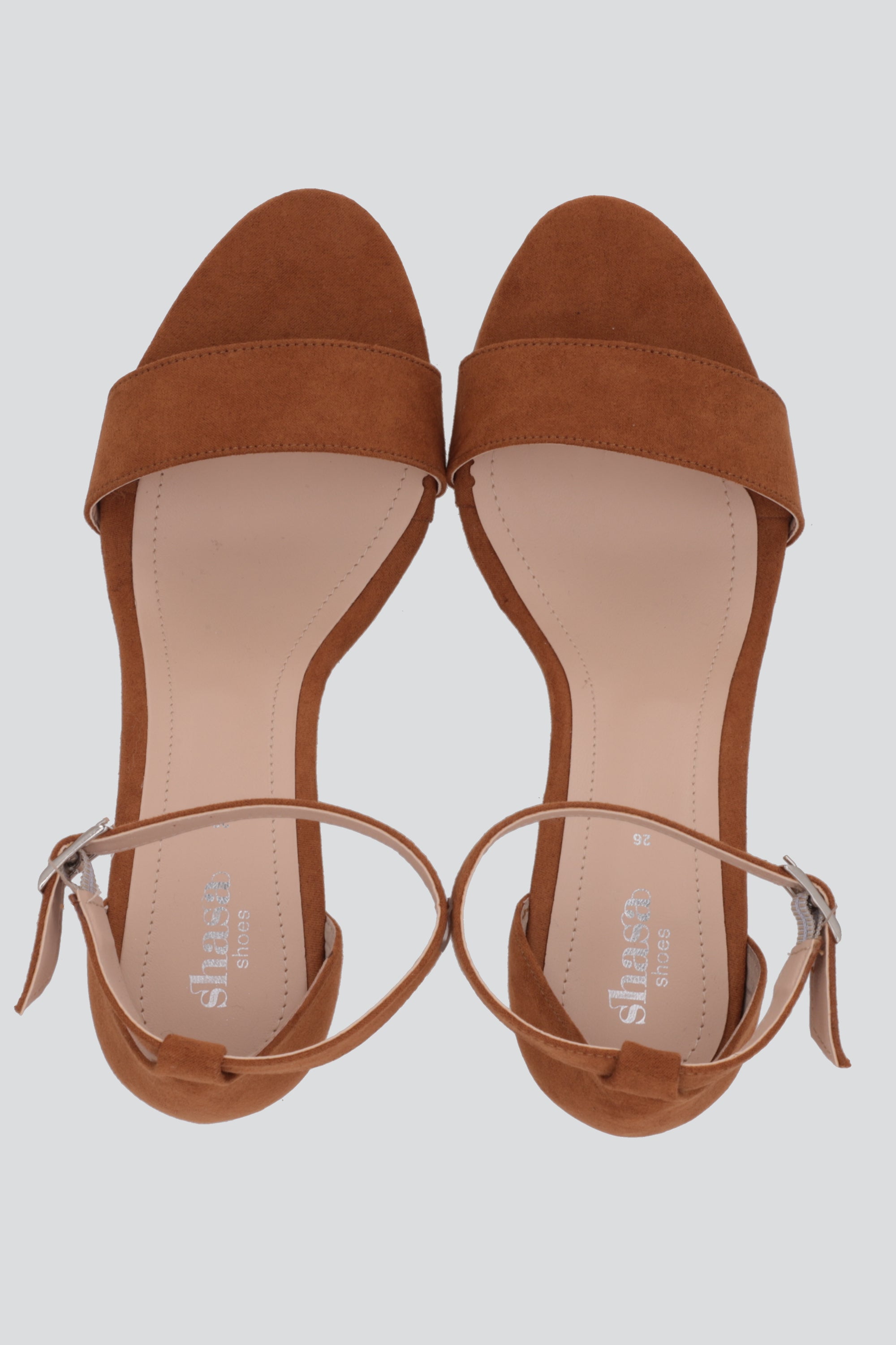Tacon Tiras Basico Suede CAMELLO