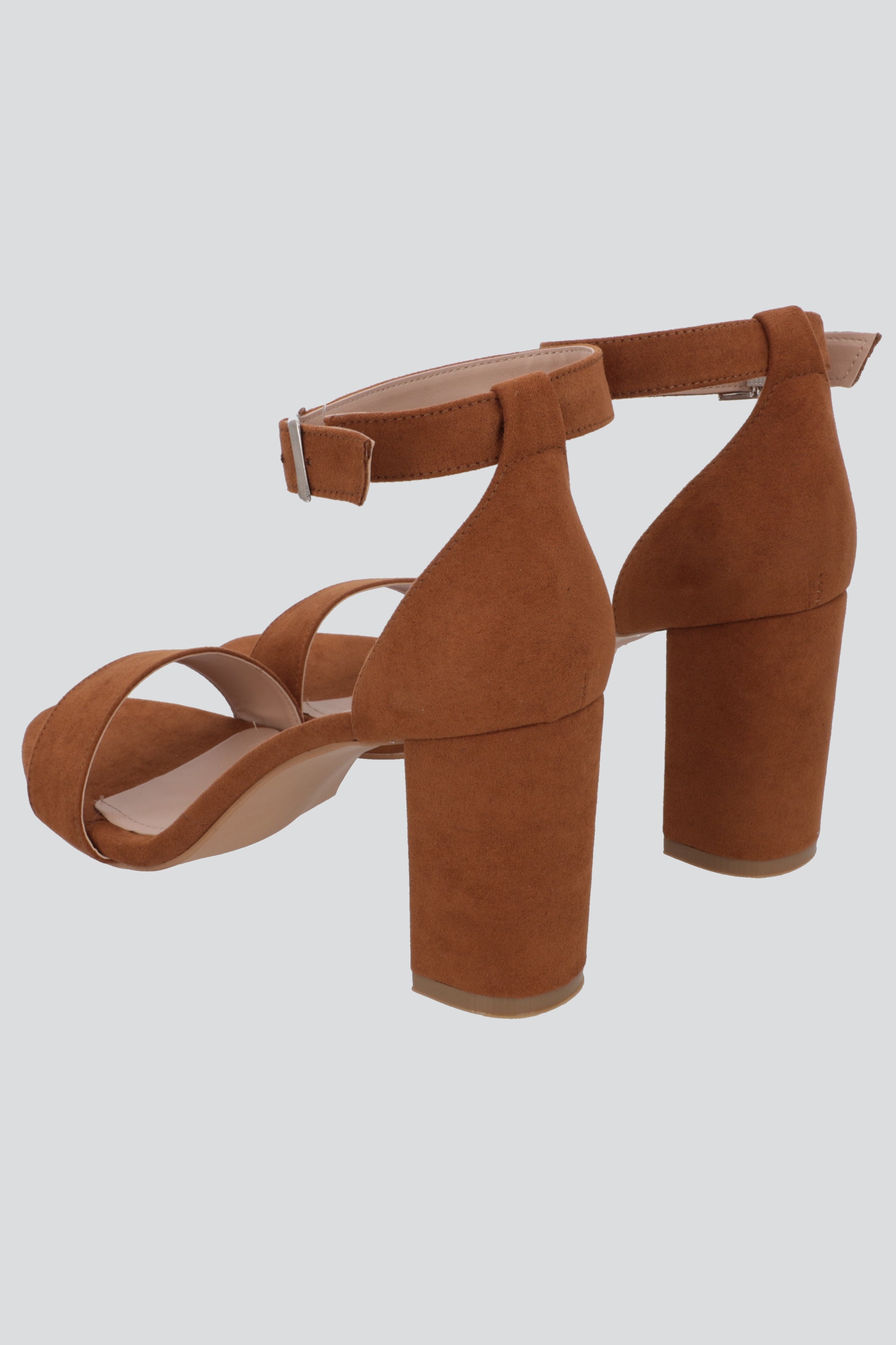 Tacon Tiras Basico Suede CAMELLO