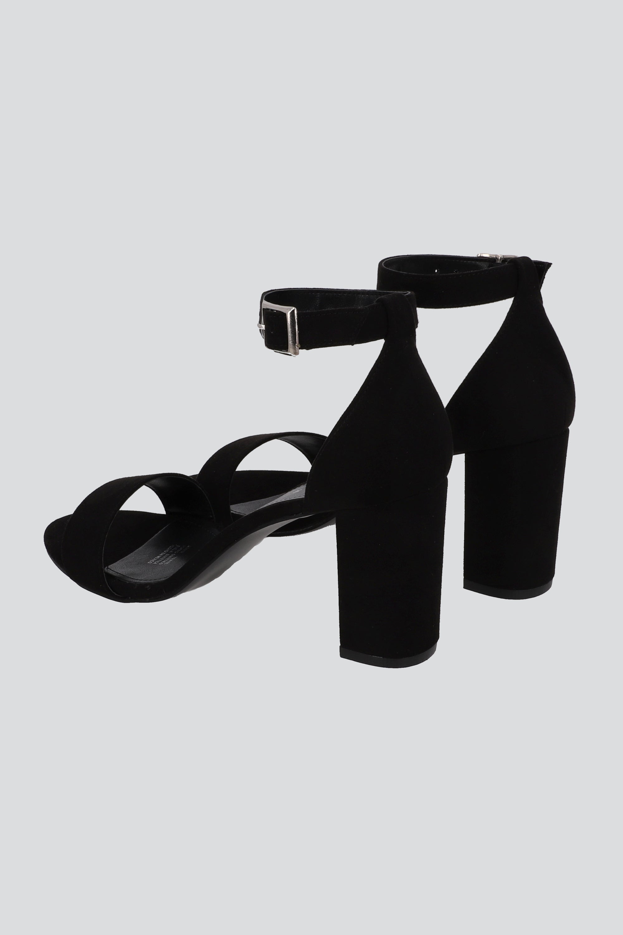 Tacon Tiras Basico Suede NEGRO