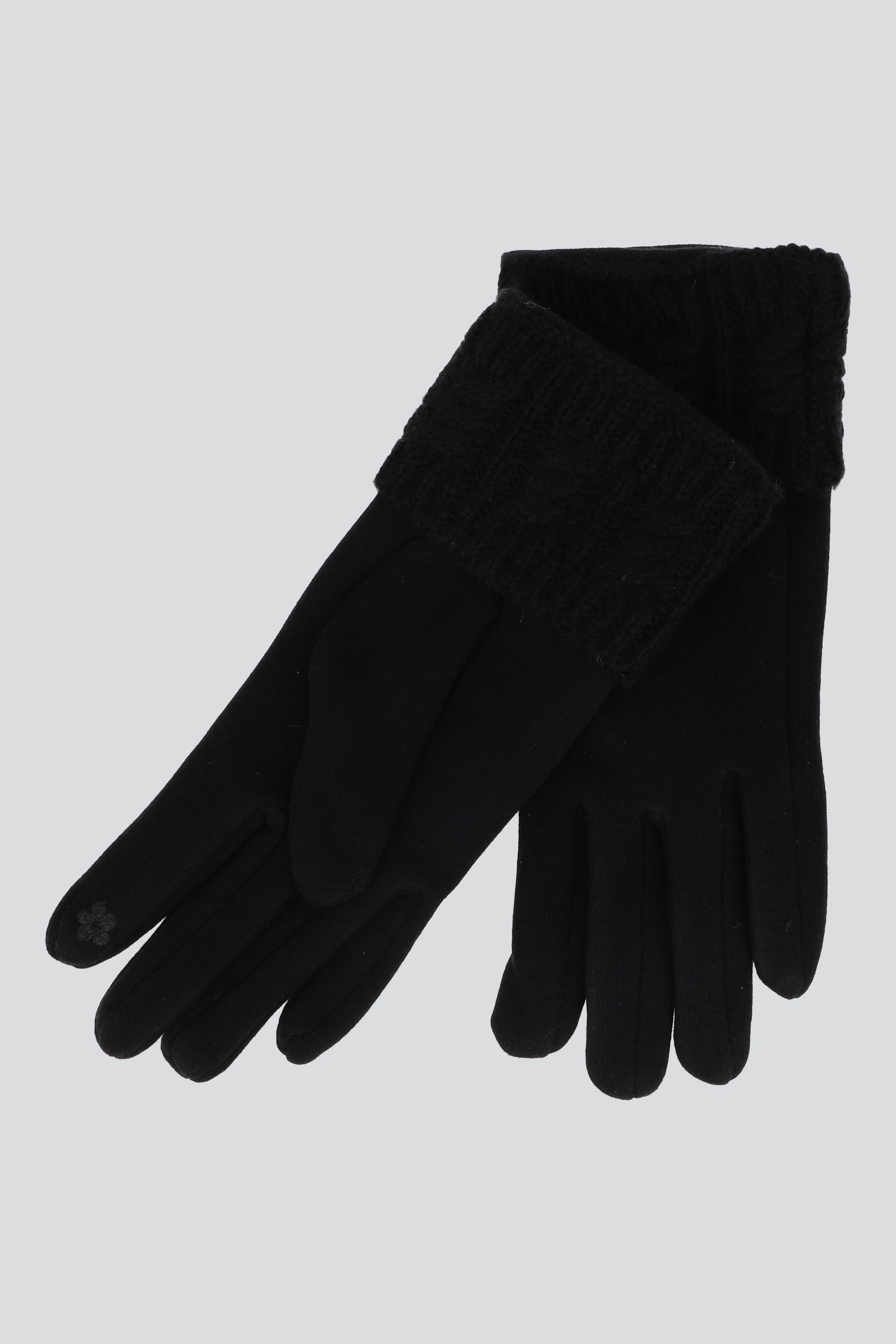 Guantes tejidos trenza