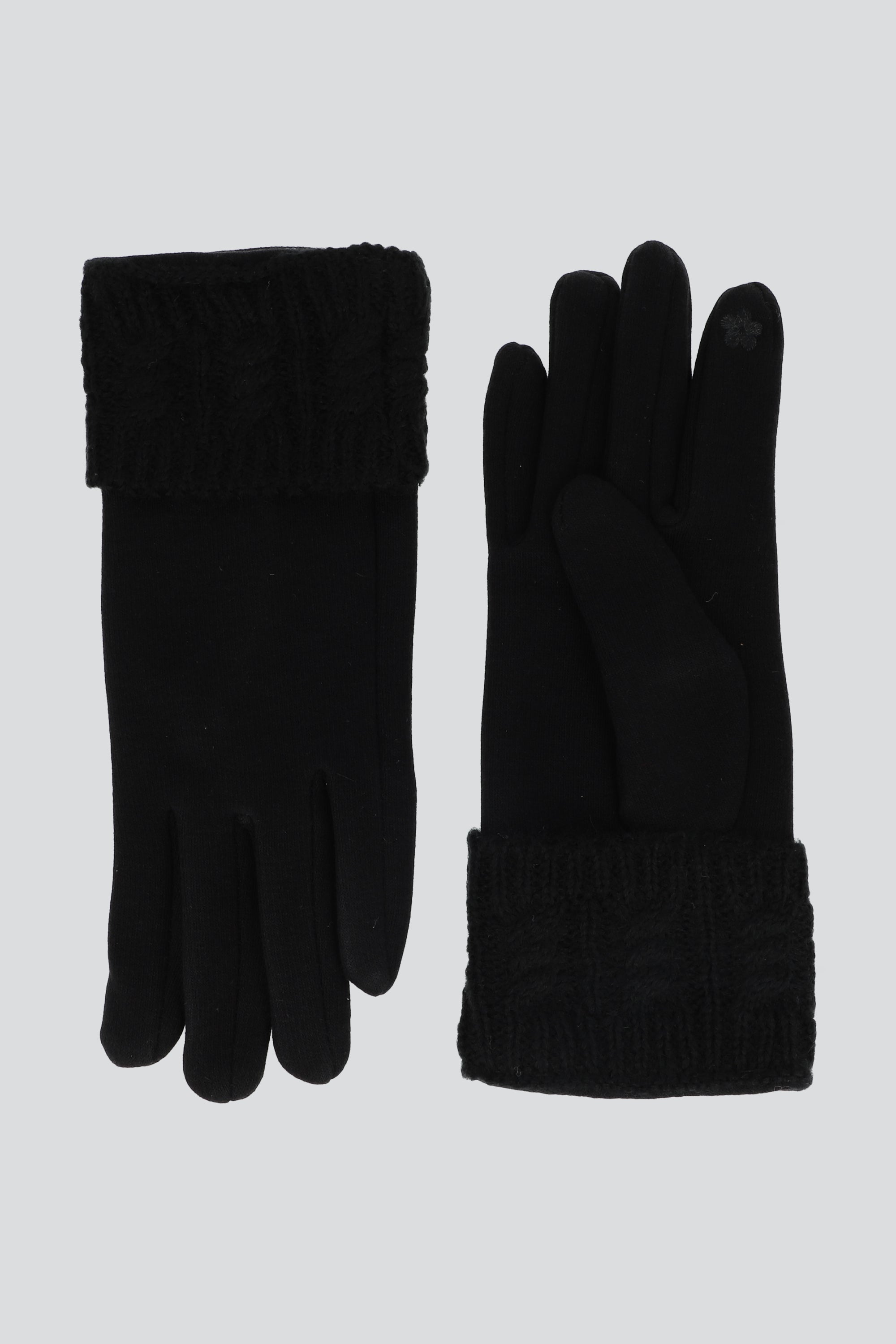 Guantes tejidos trenza