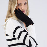 Guantes tejidos trenza