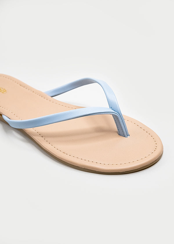 Sandalias flip flop tiras delgadas AZUL CIELO
