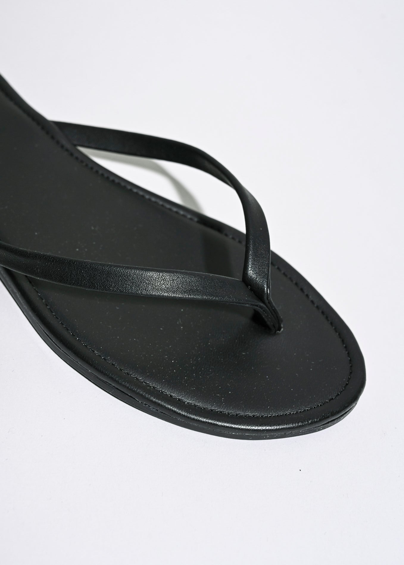 Sandalias flip flop tiras delgadas NEGRO