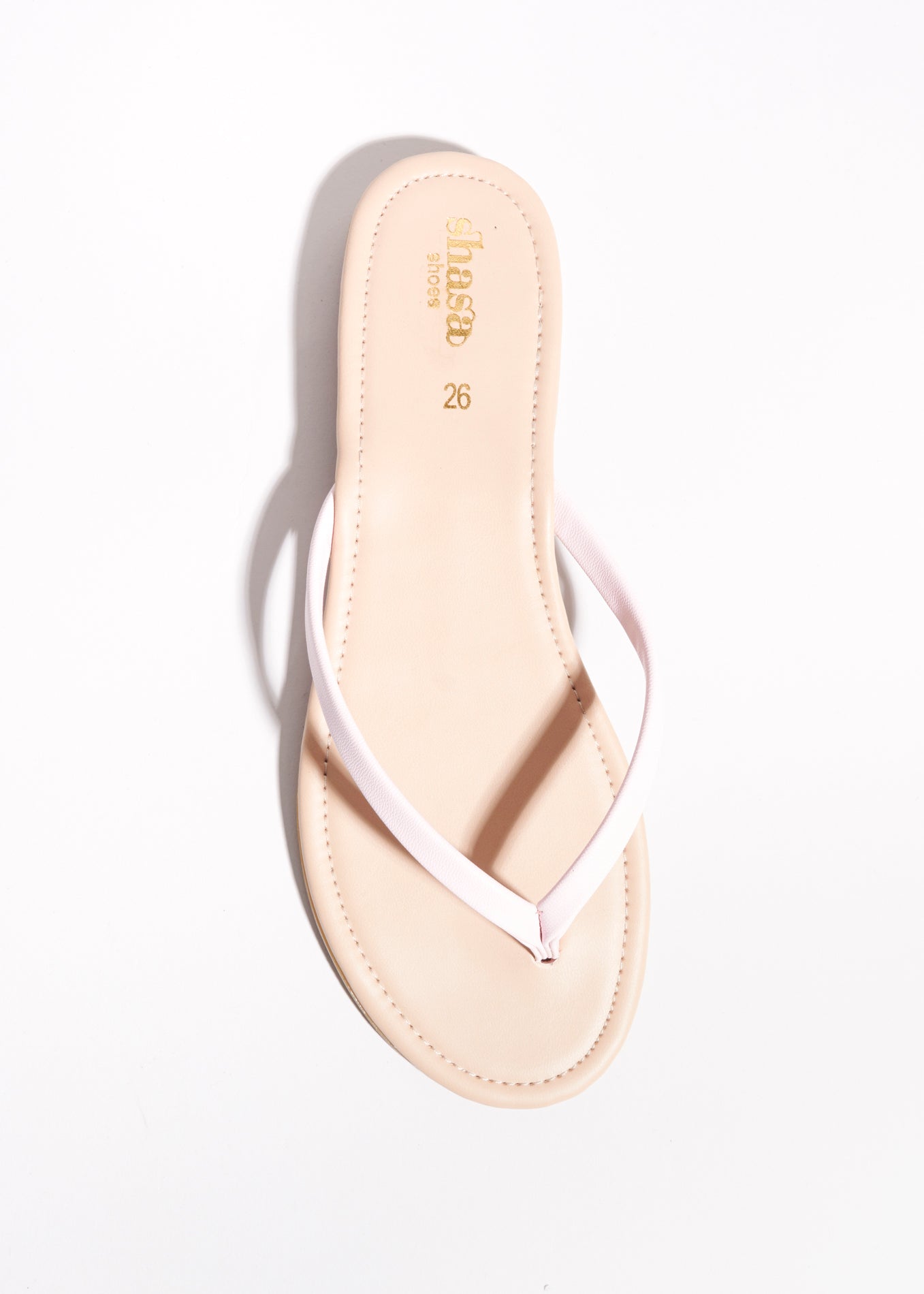Sandalias flip flop tiras delgadas ROSA PASTEL