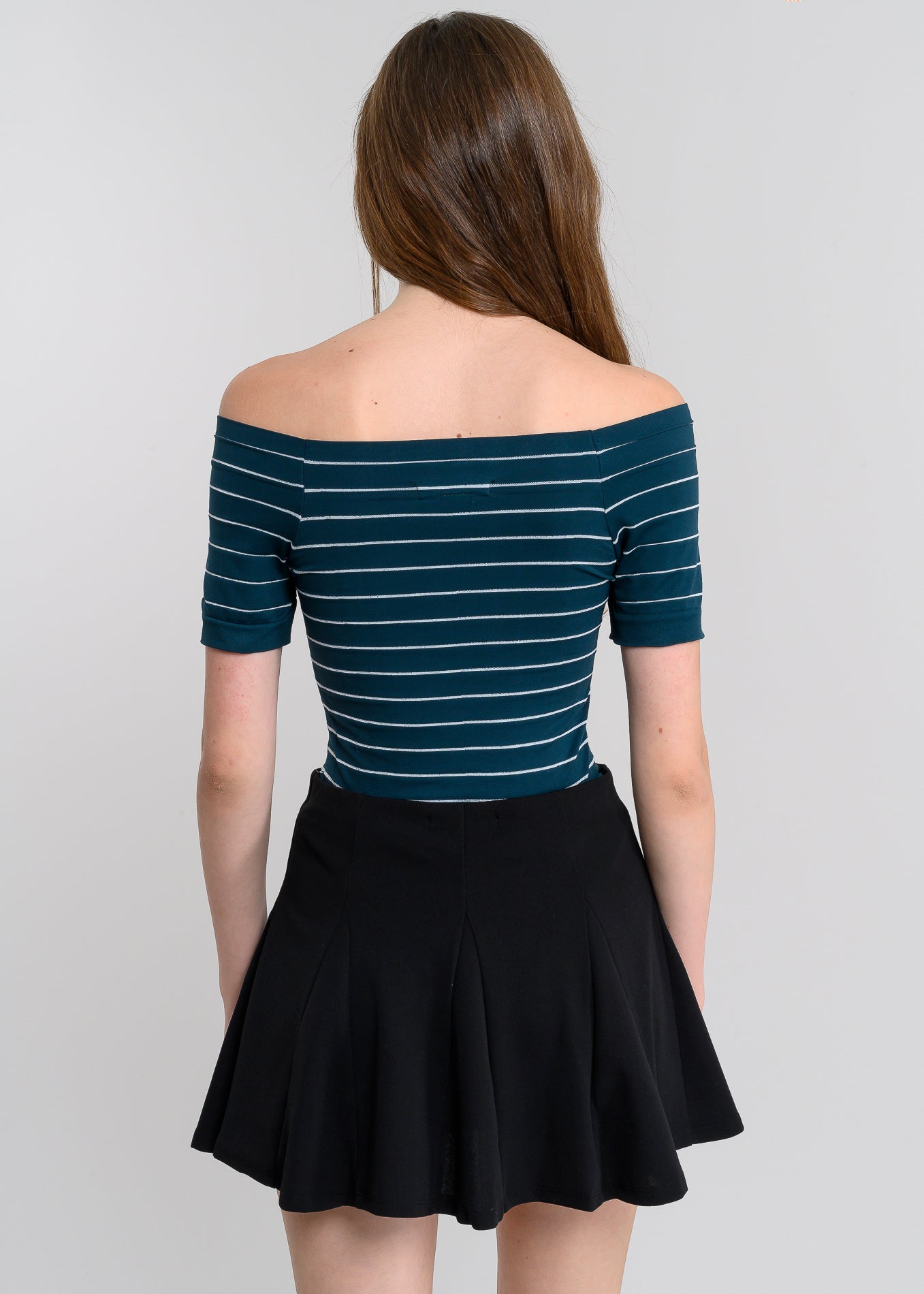 Bodysuit rayas hombro descubierto JADE