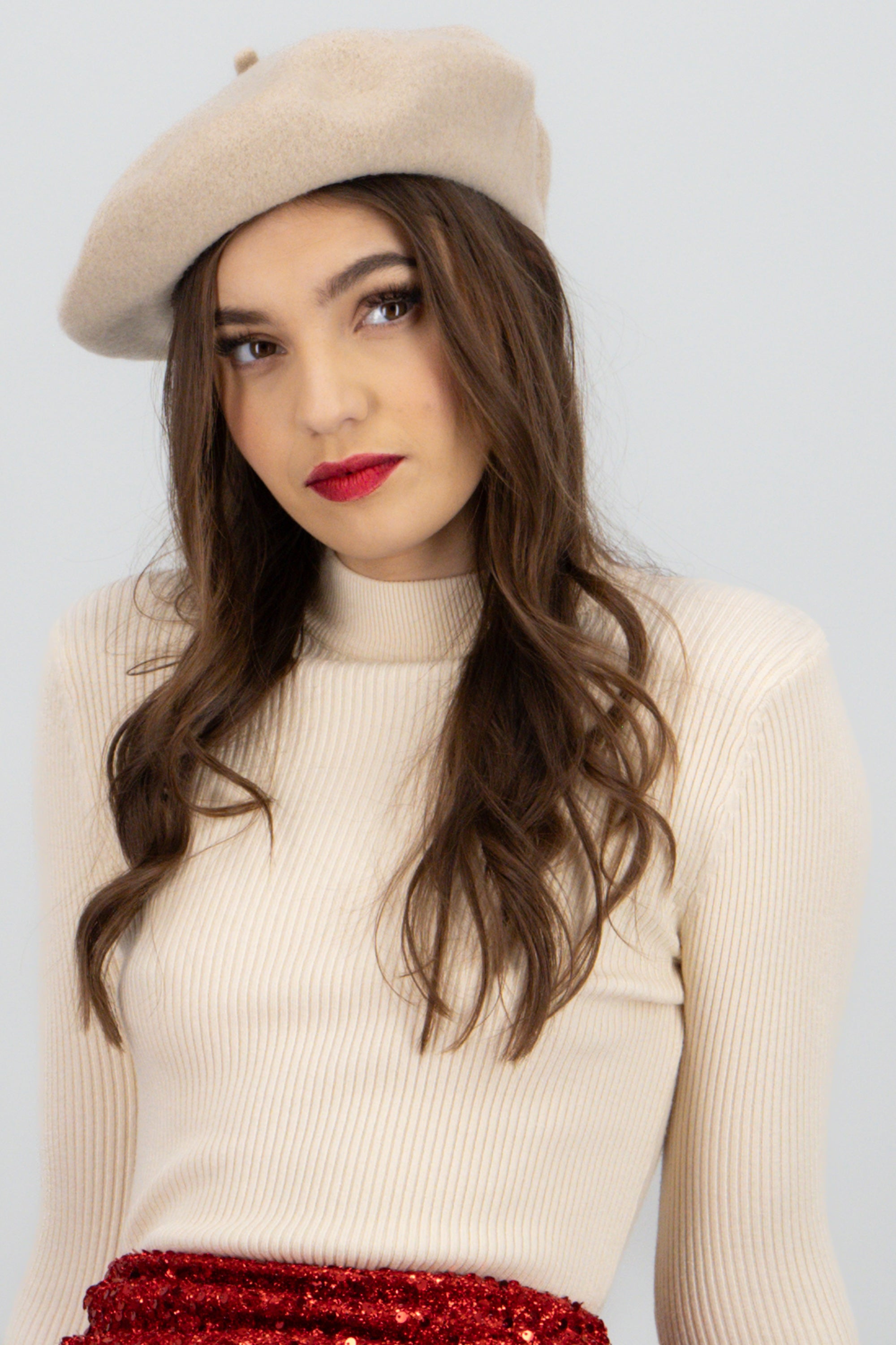 Boina lisa monocolor BEIGE
