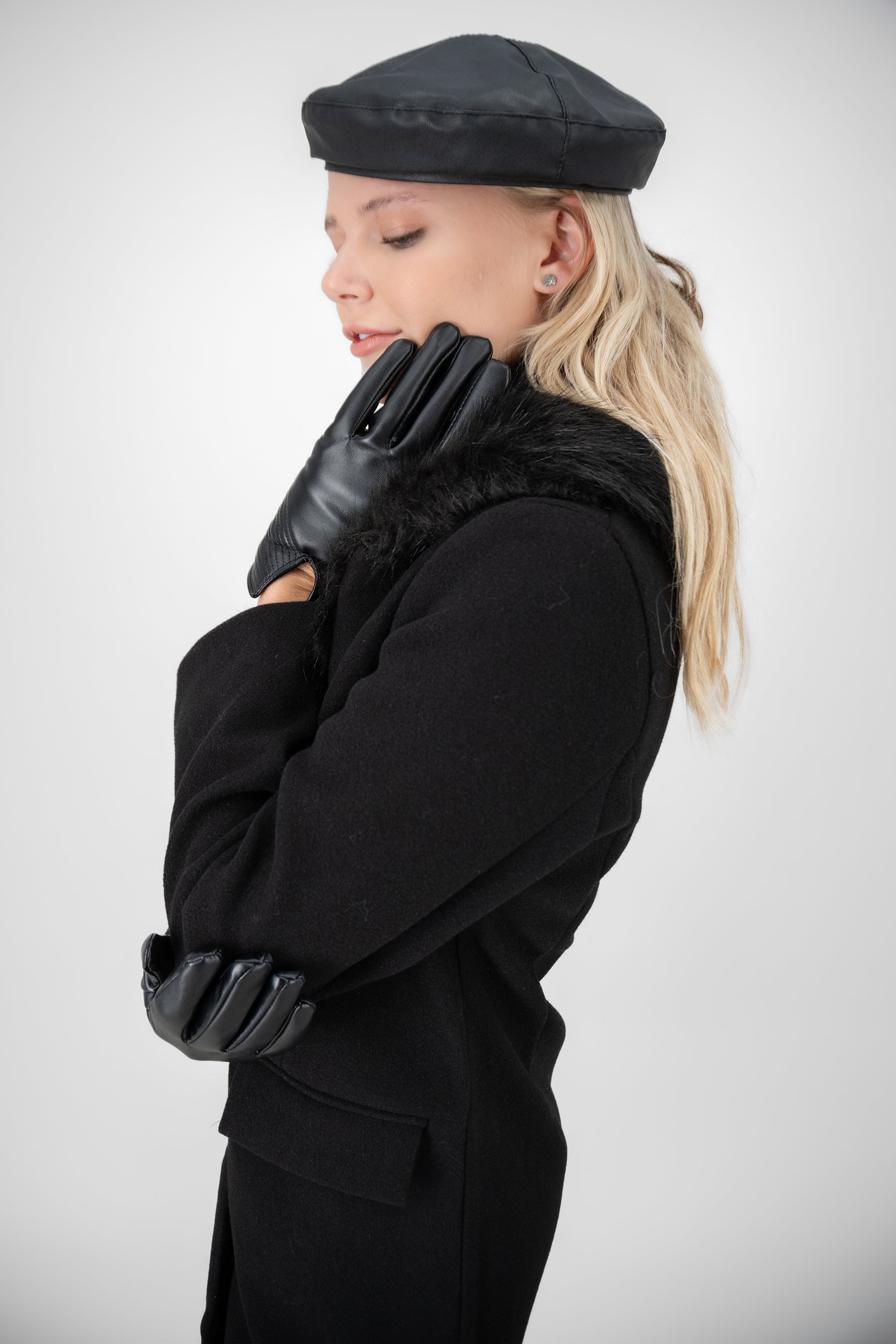 Guantes efecto piel interior suave