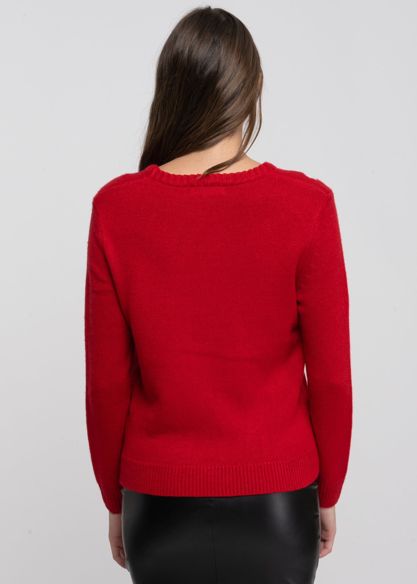 Suéter navideño pingüino ROJO