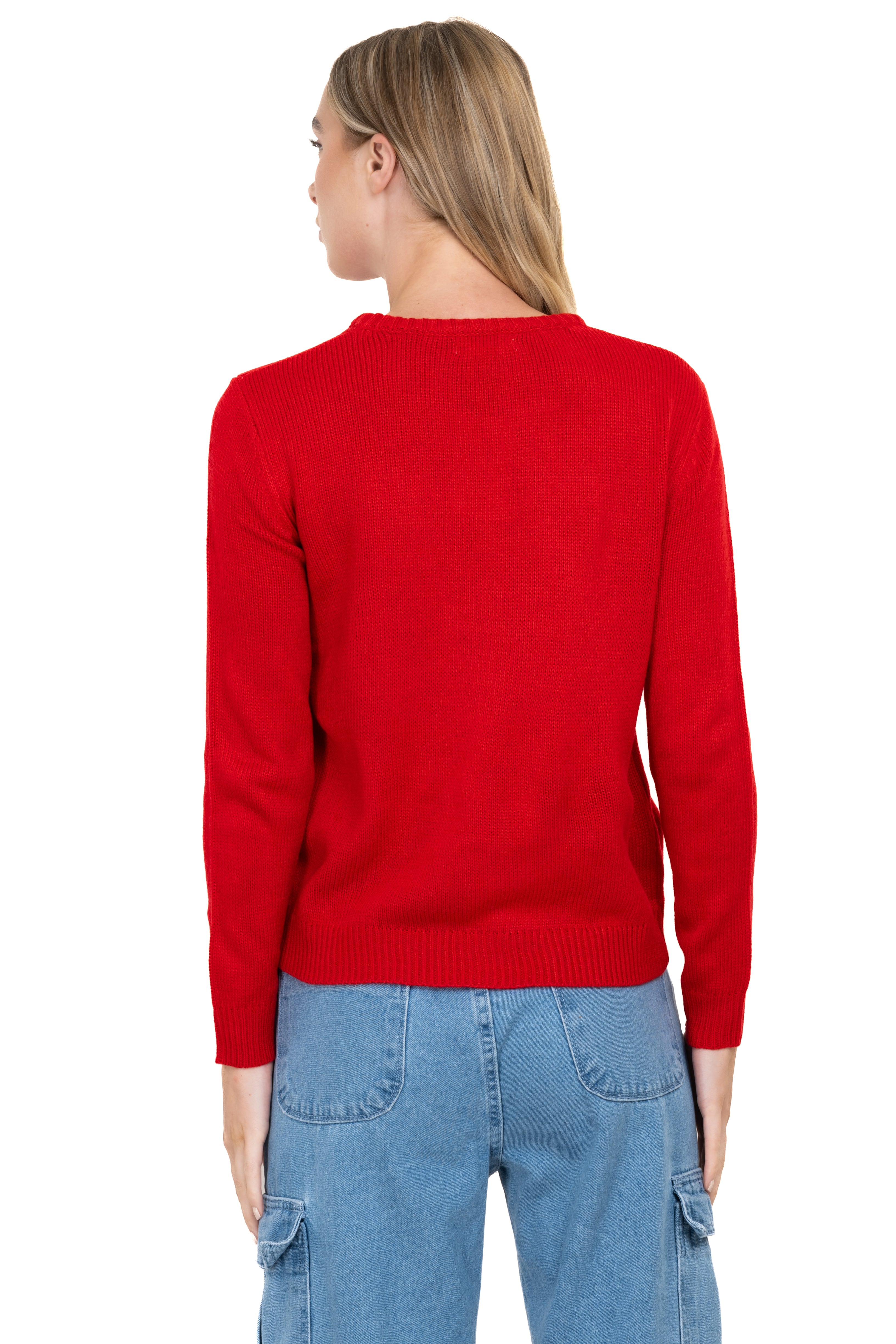 Suéter navideño pingüino ROJO