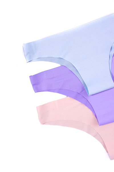Set 3 bikinis sin costuras LILA