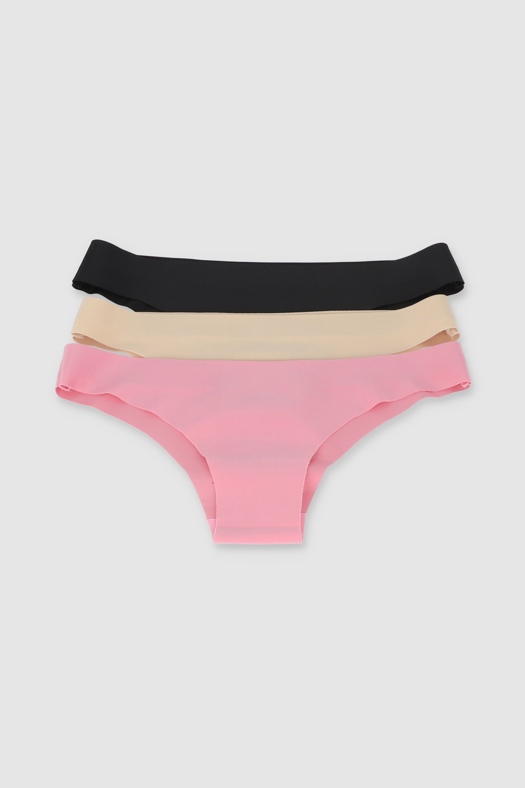 Set 3 bikinis sin costuras NEGRO COMBO