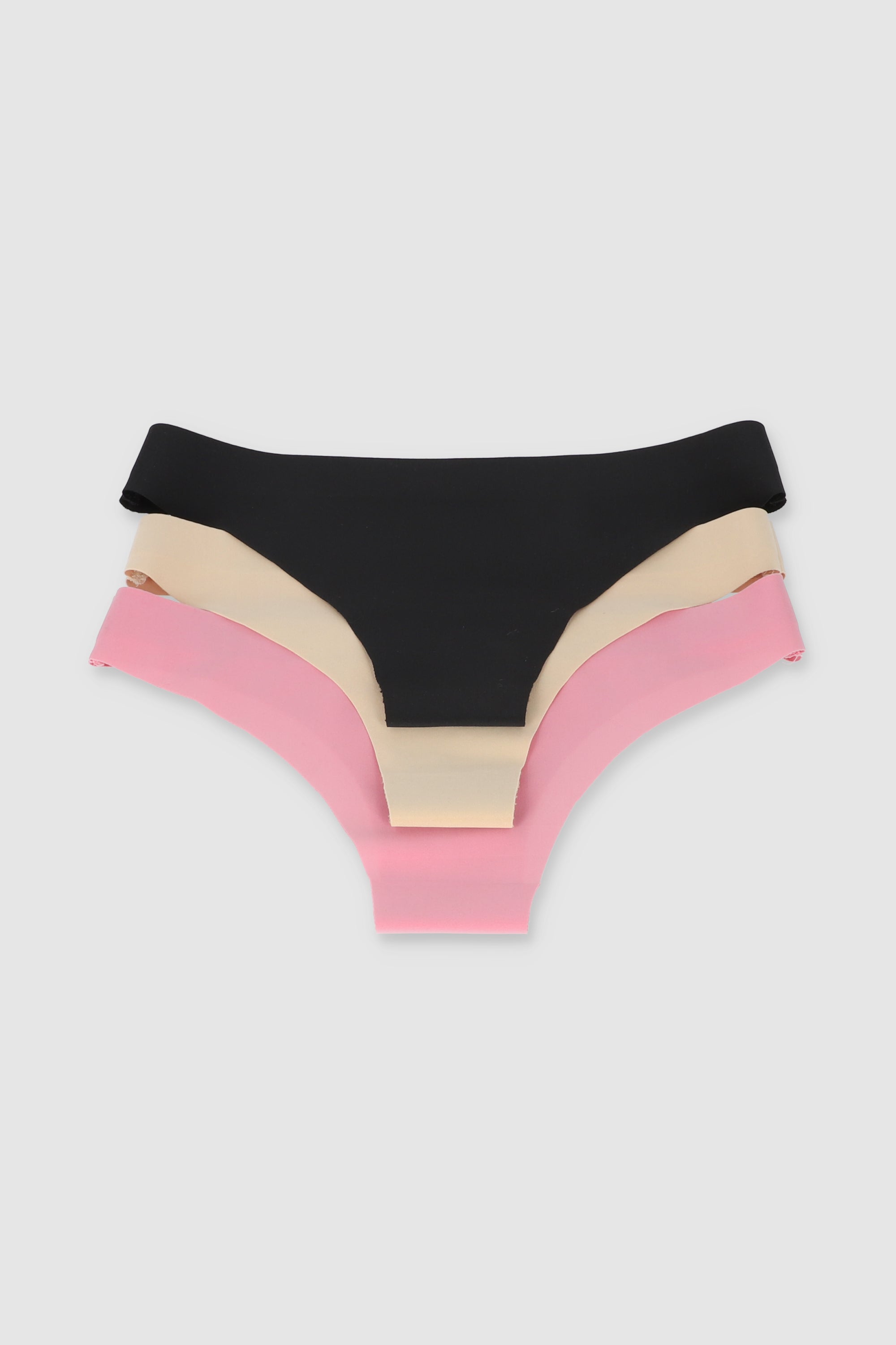 Set 3 bikinis sin costuras NEGRO COMBO