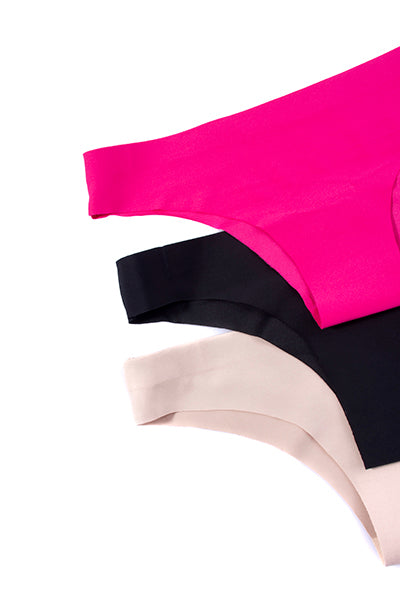 Set 3 bikinis sin costuras ROSA NEON
