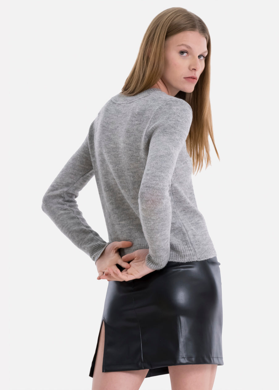 Suéter tejido duende GRIS JASPE