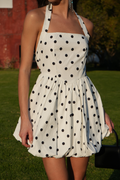 Vestido polkas falda bubble