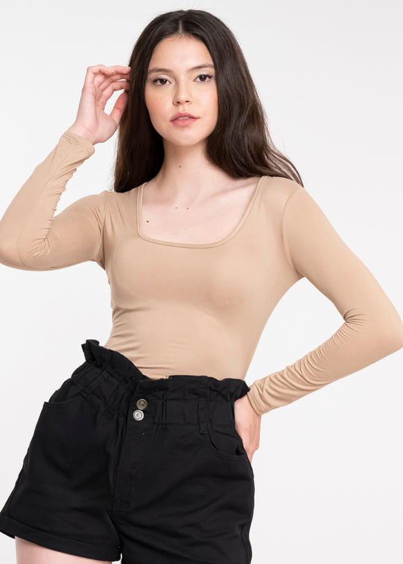 Bodysuit Liso Escote