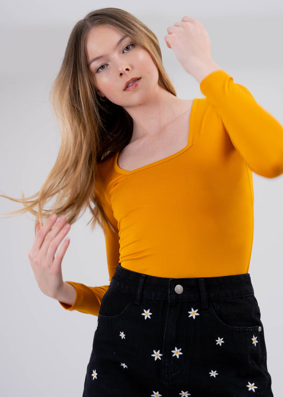 Bodysuit Liso Escote