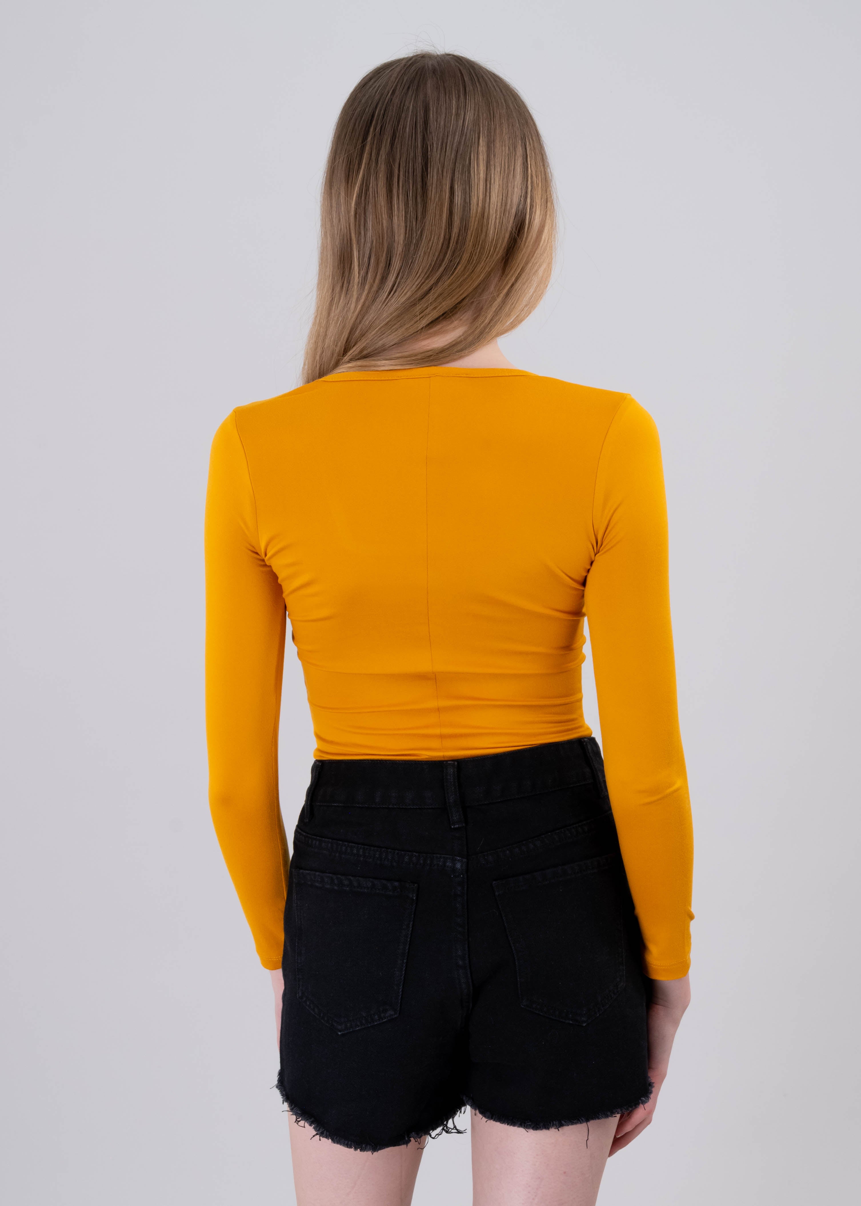 Bodysuit Liso Escote NARANJA