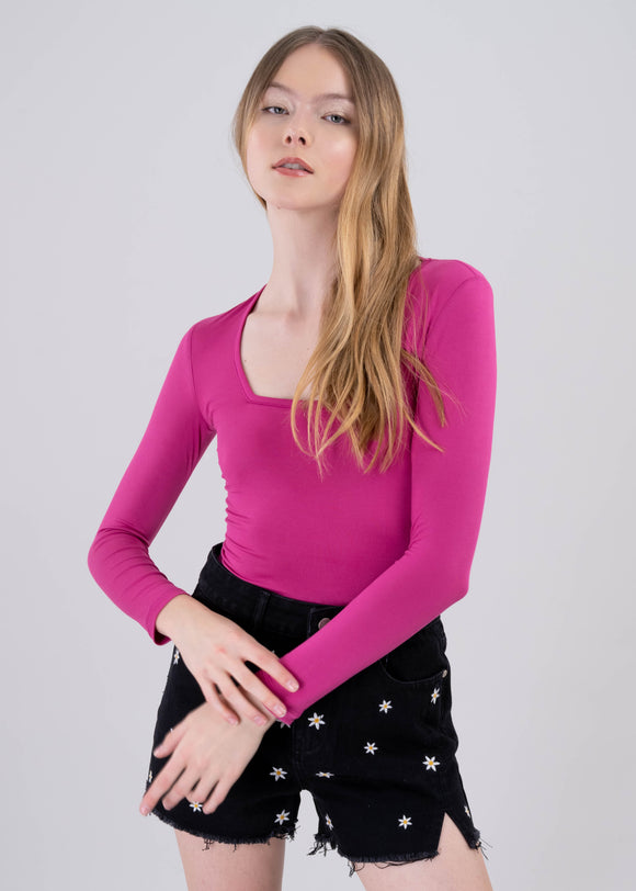 Bodysuit Liso Escote