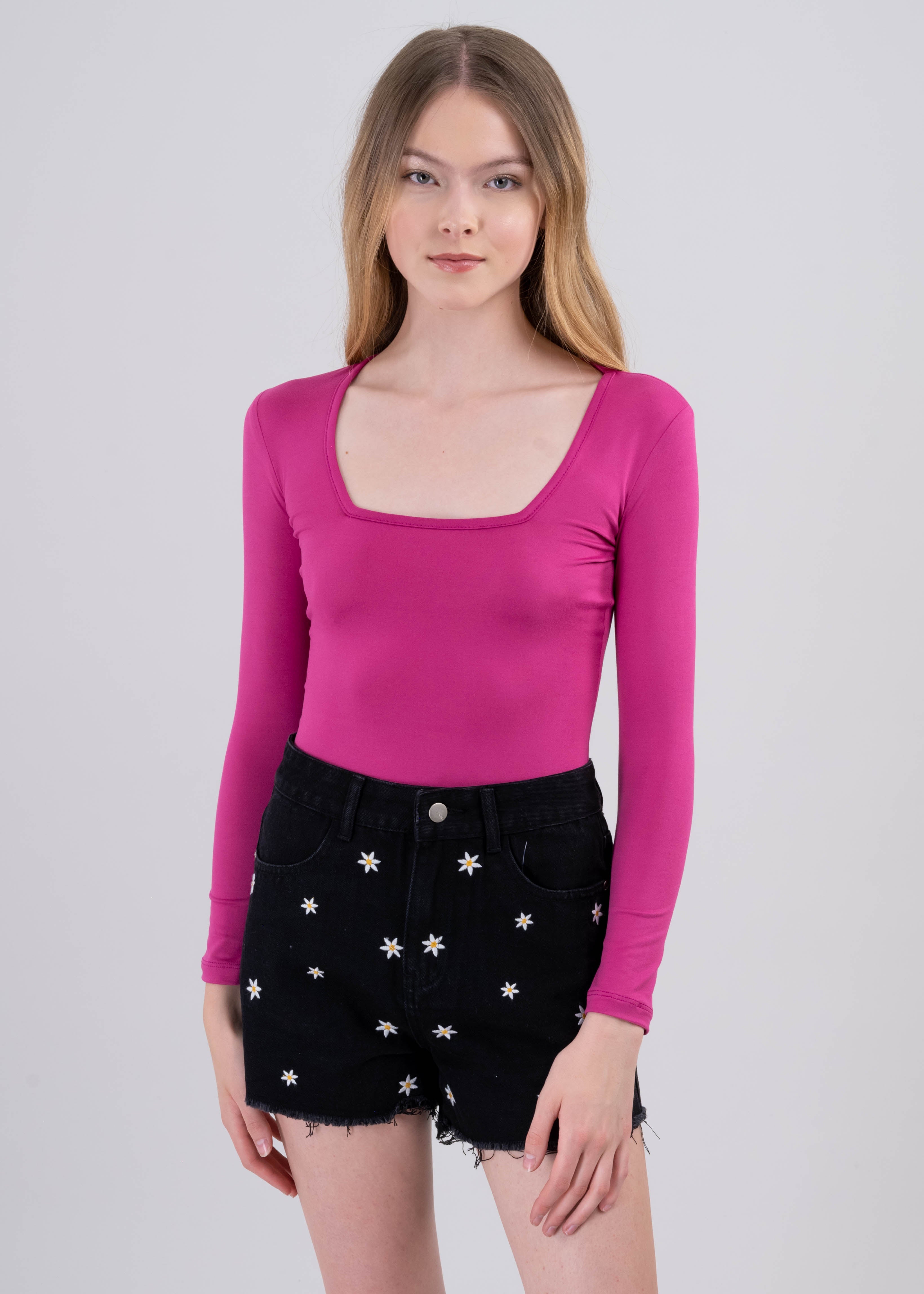 Bodysuit Liso Escote FIUSHA