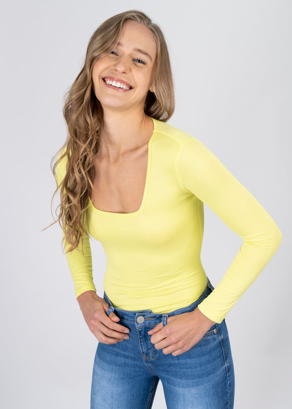 Bodysuit Liso Escote
