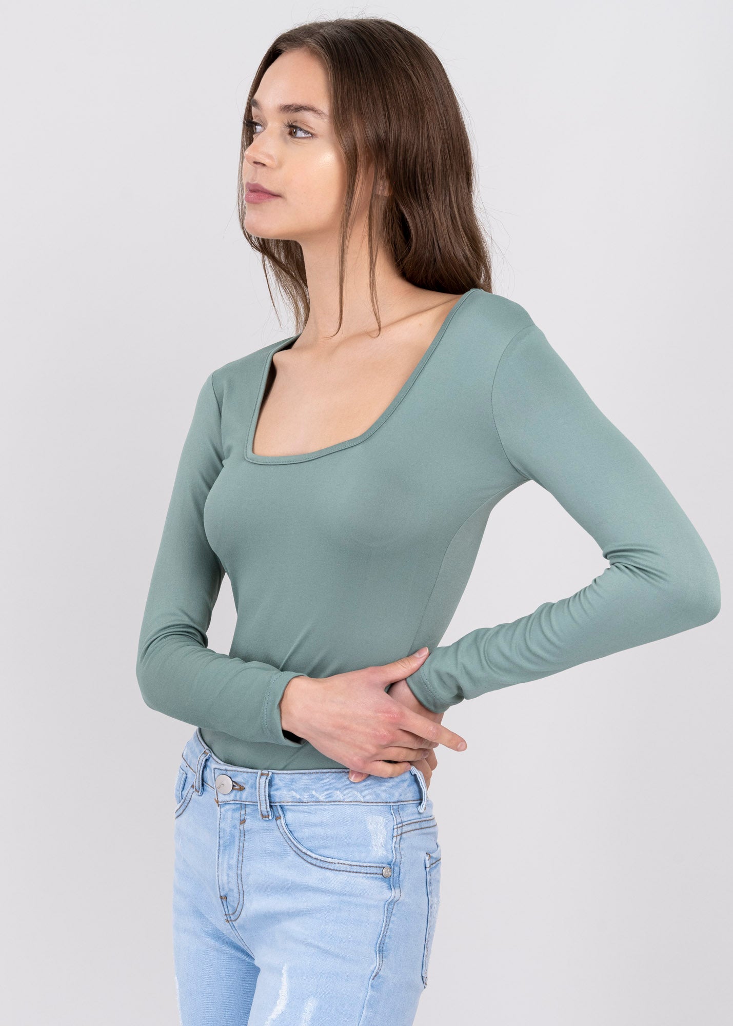 Bodysuit Liso Escote JADE