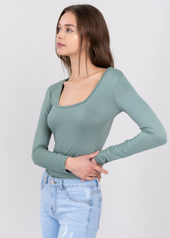 Bodysuit Liso Escote