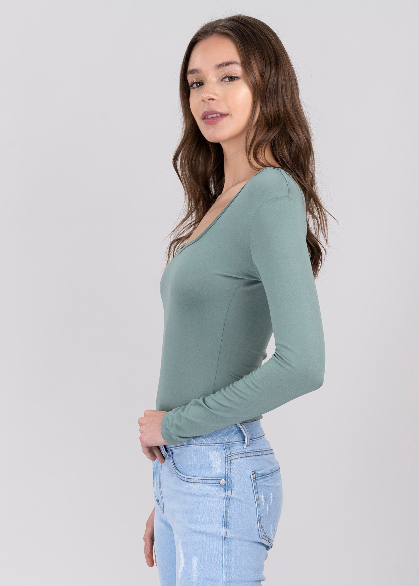 Bodysuit Liso Escote JADE