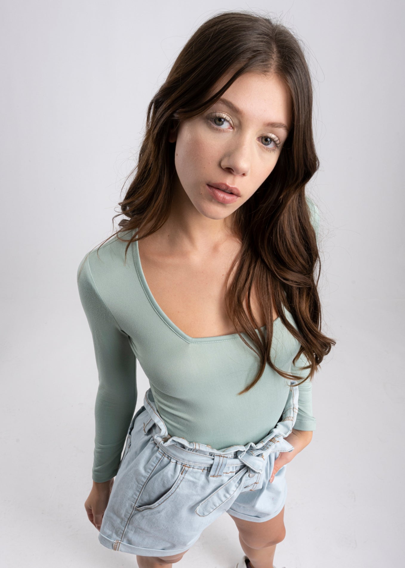 Bodysuit Liso Escote VERDE CLARO