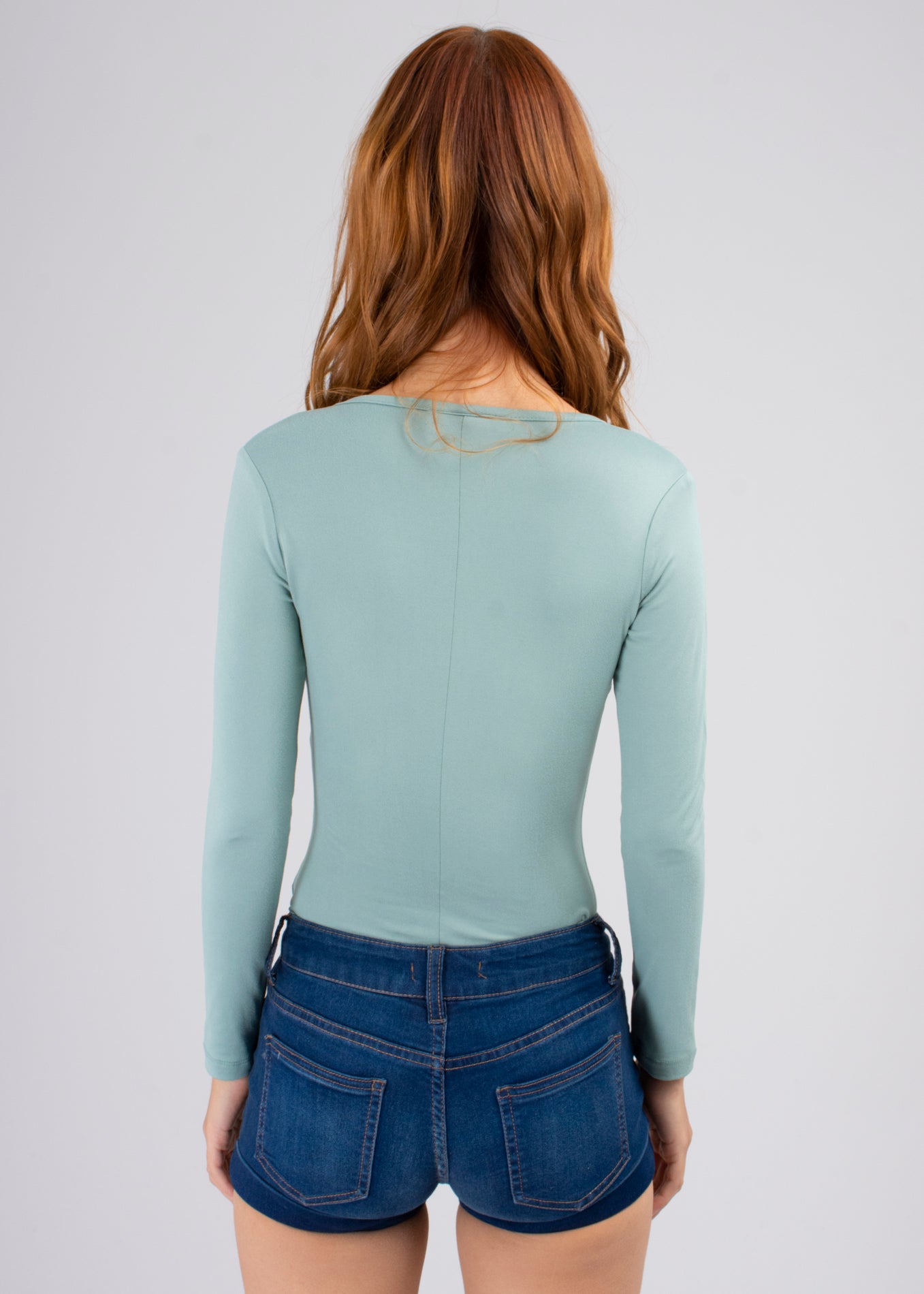 Bodysuit Liso Escote VERDE CLARO