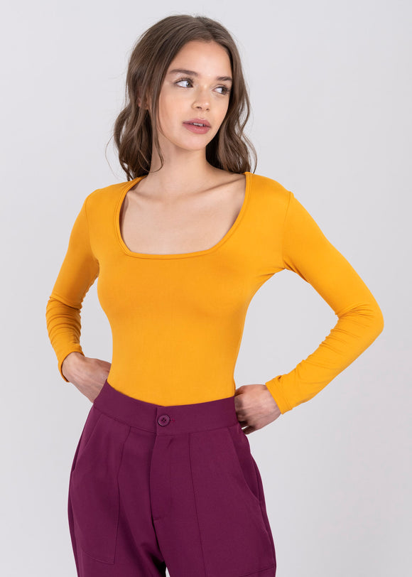 Bodysuit Liso Escote