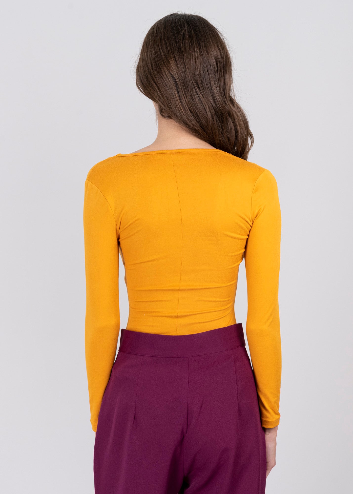 Bodysuit Liso Escote AMARILLO OBSCURO