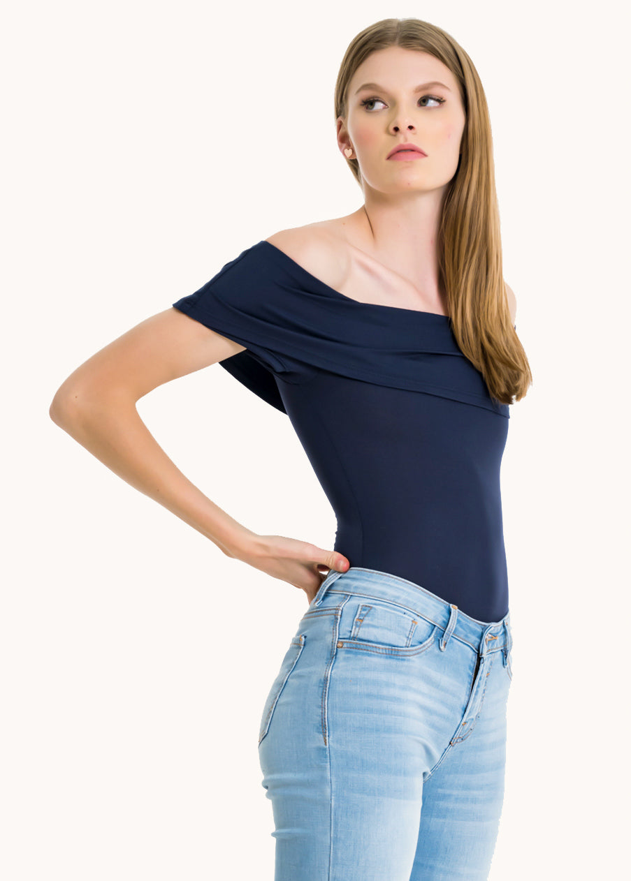 Bodysuit olanes hombro descubierto MARINO