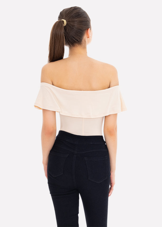 Bodysuit olanes hombro descubierto HUESO