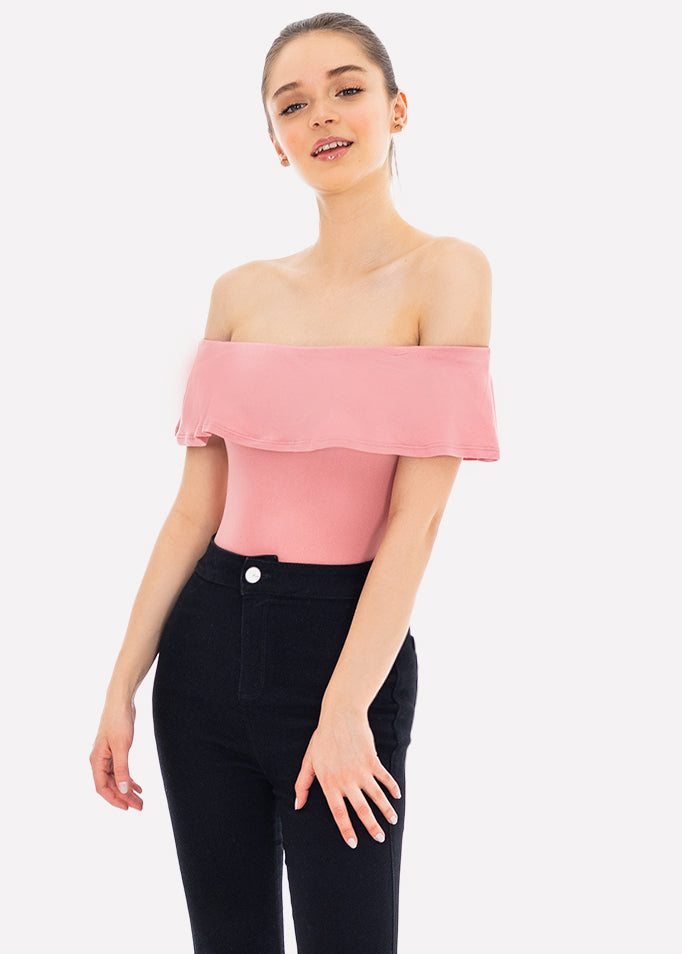Bodysuit olanes hombro descubierto BLUSH