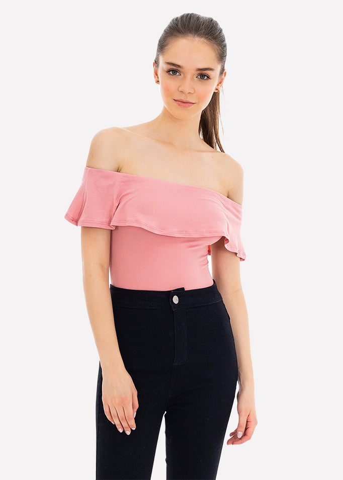 Bodysuit olanes hombro descubierto BLUSH