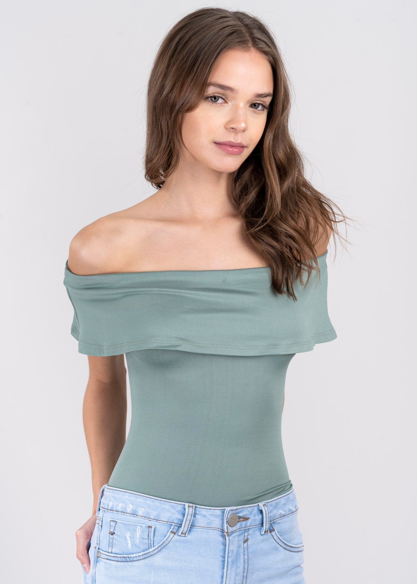 Bodysuit olanes hombro descubierto JADE