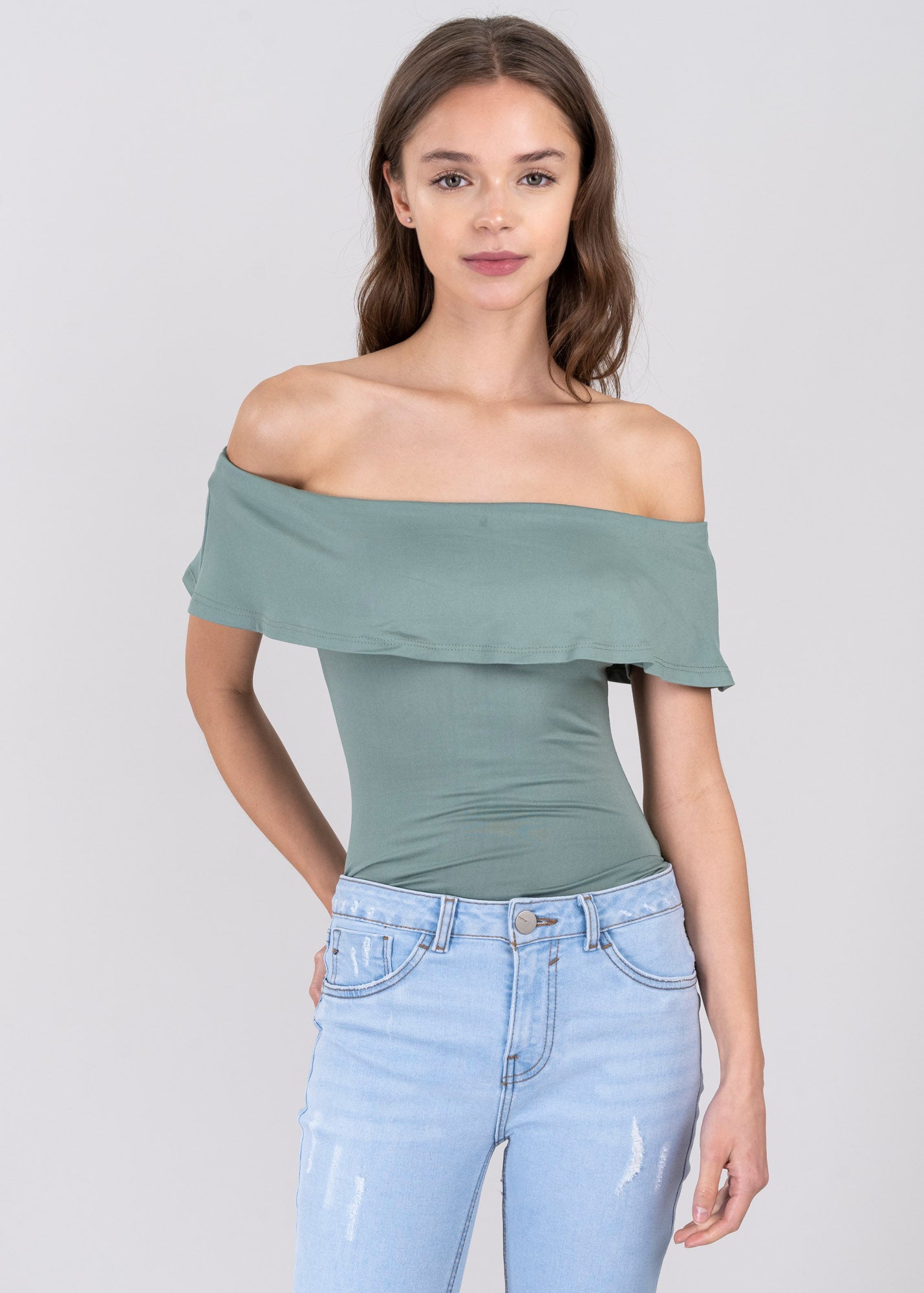 Bodysuit olanes hombro descubierto JADE
