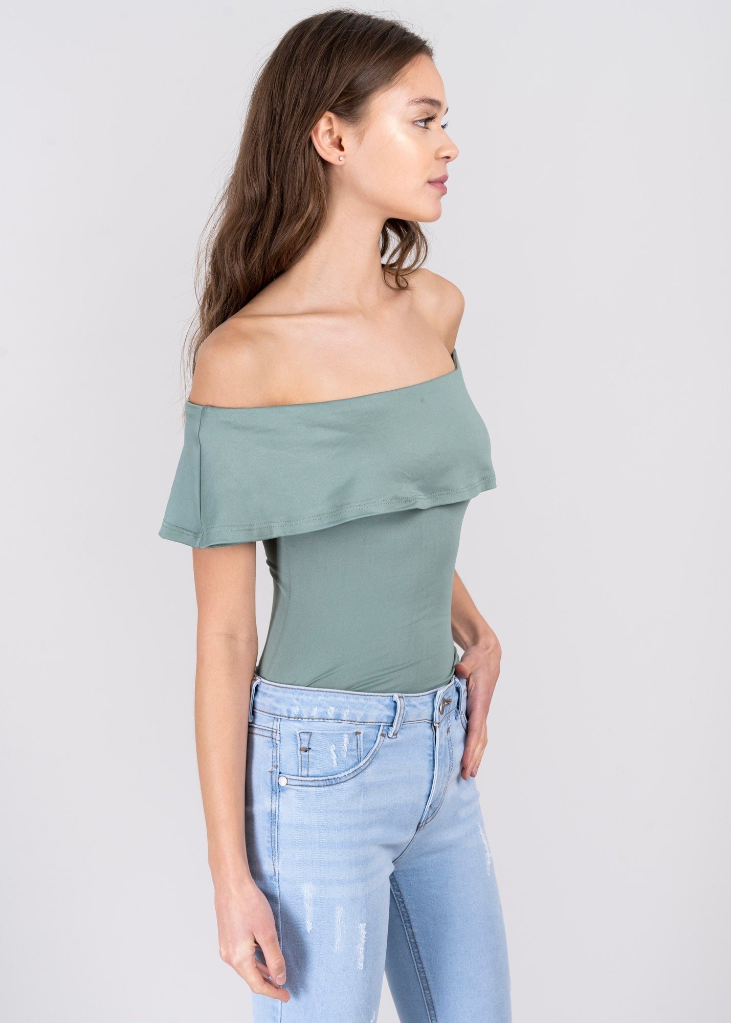 Bodysuit olanes hombro descubierto JADE