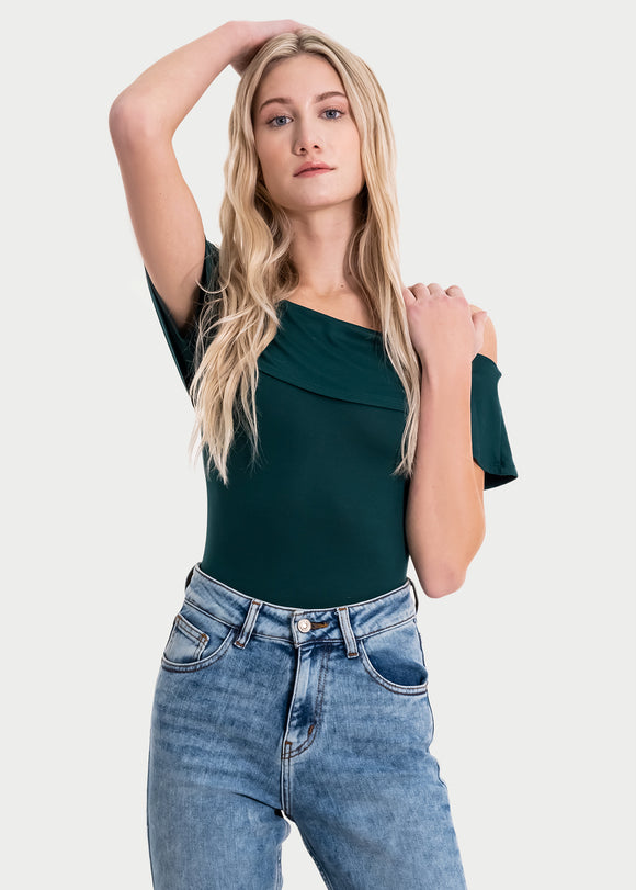 Bodysuit olanes hombro descubierto