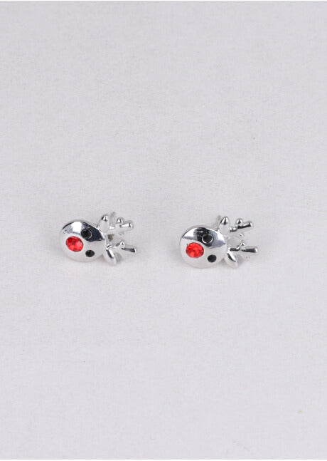 Aretes reno brillos PLATA