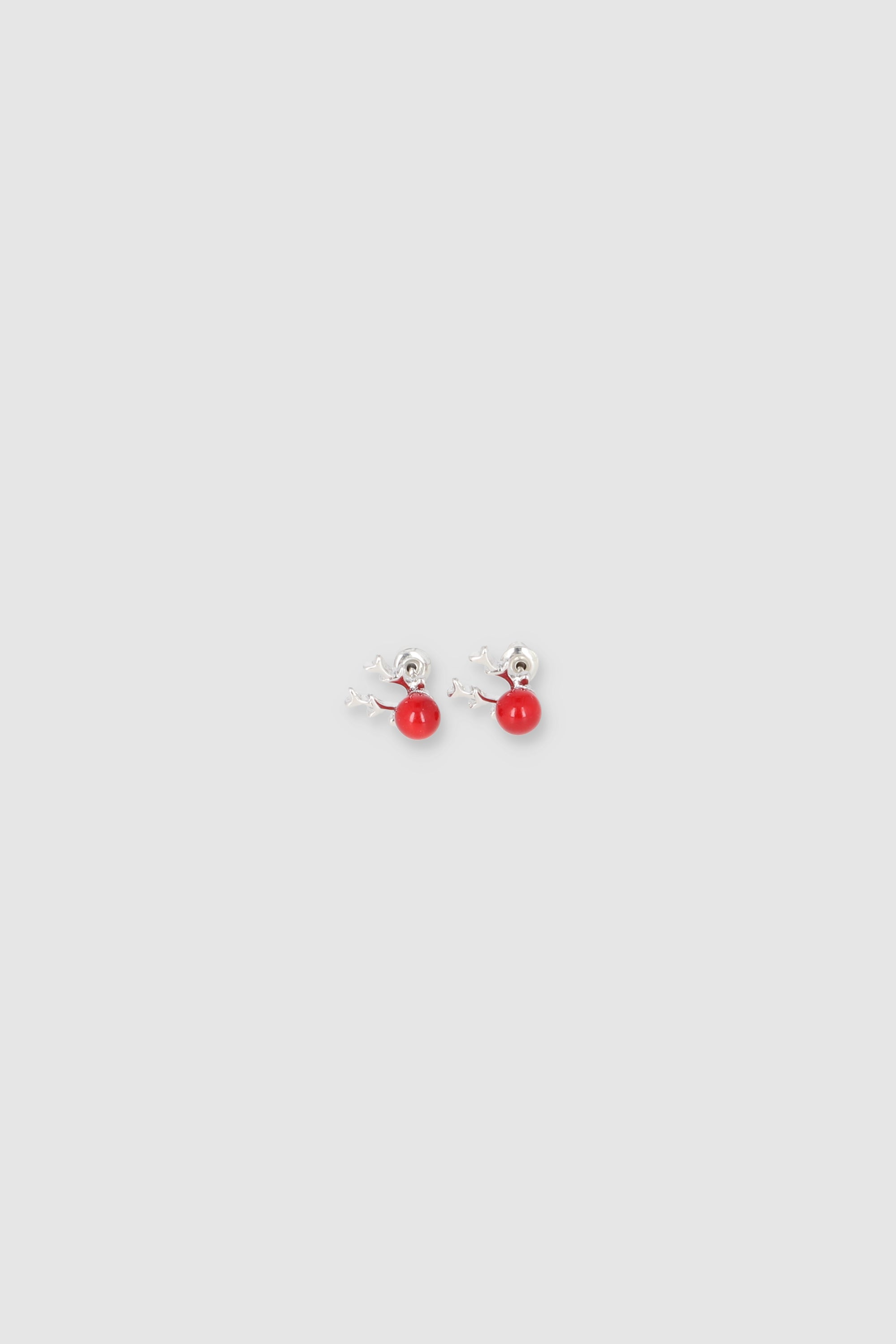 1 Pr Aretes Reno Color ROJO