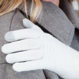 Guantes tejido waffle bicolor