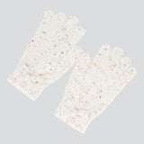 Guantes tejidos moño confeti