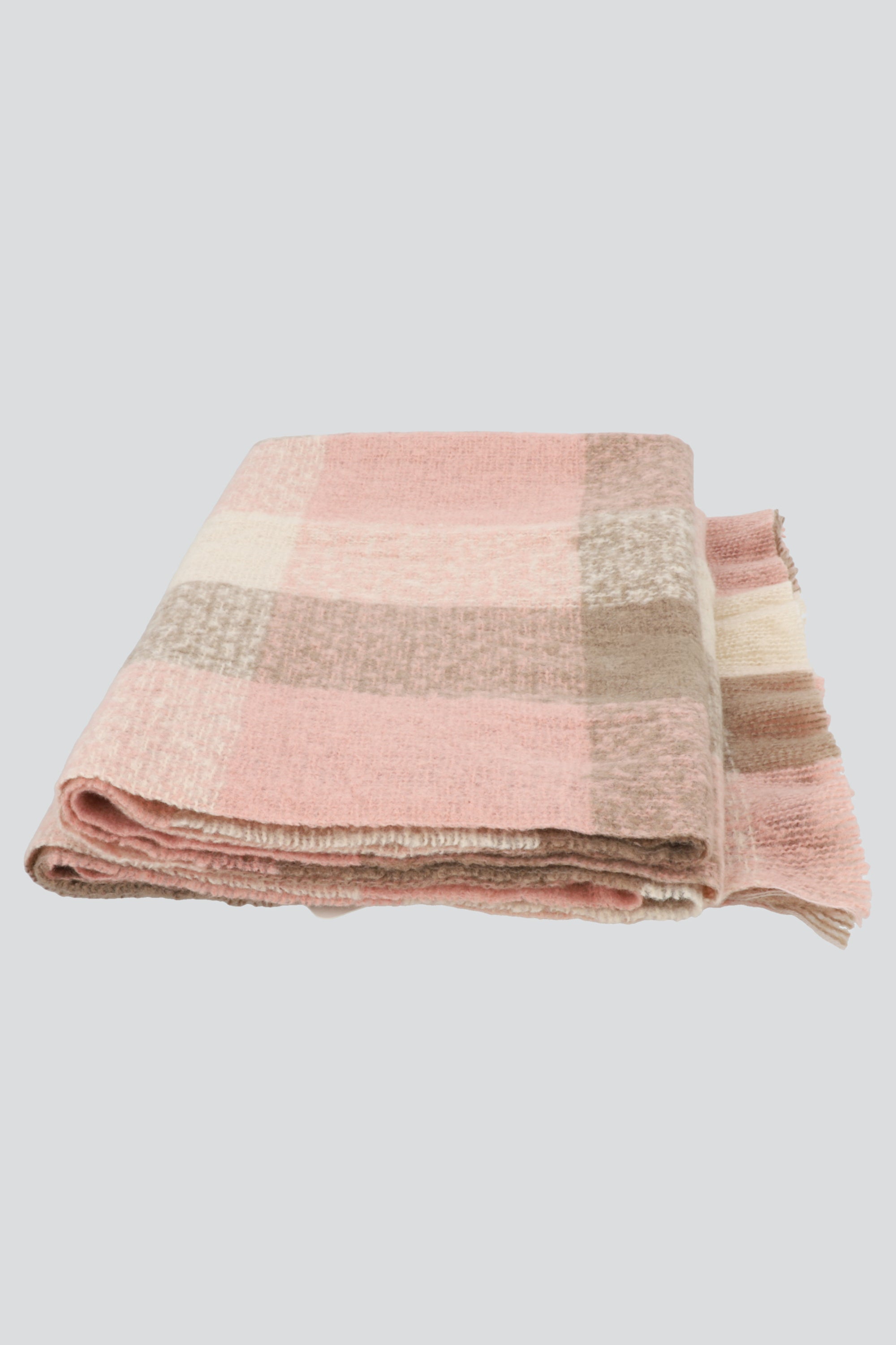 Bufanda maxi cuadros BEIGE